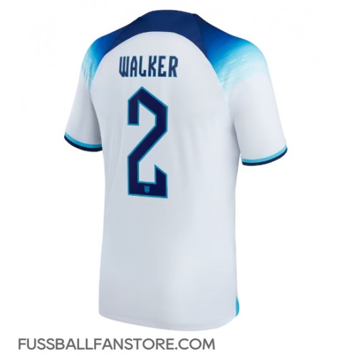 England Kyle Walker #2 Replik Heimtrikot WM 2022 Kurzarm